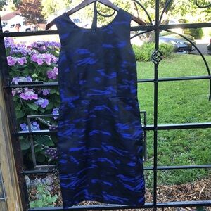 Ellen Tracy black and blue evening dress size 8